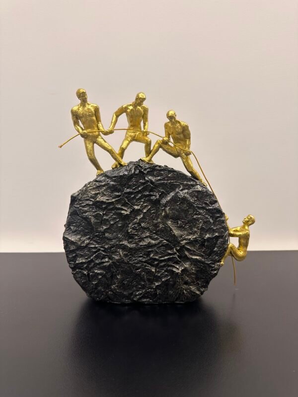 4 Persons Climbing on The Rock - Image 2