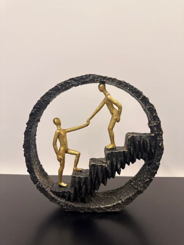 2 Persons on Stairs Resin Figure